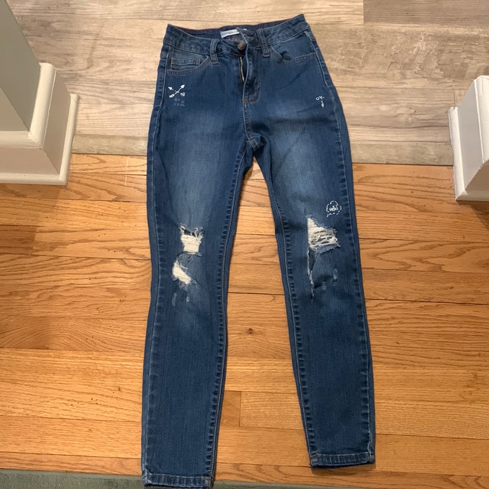 Cello ripped skinny jeans